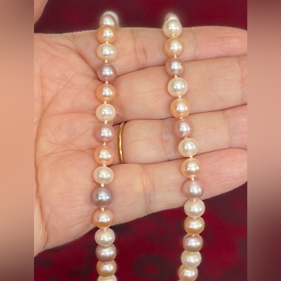 Necklace cultured pearl 6  a 6.5mm - Picture 4 of 6